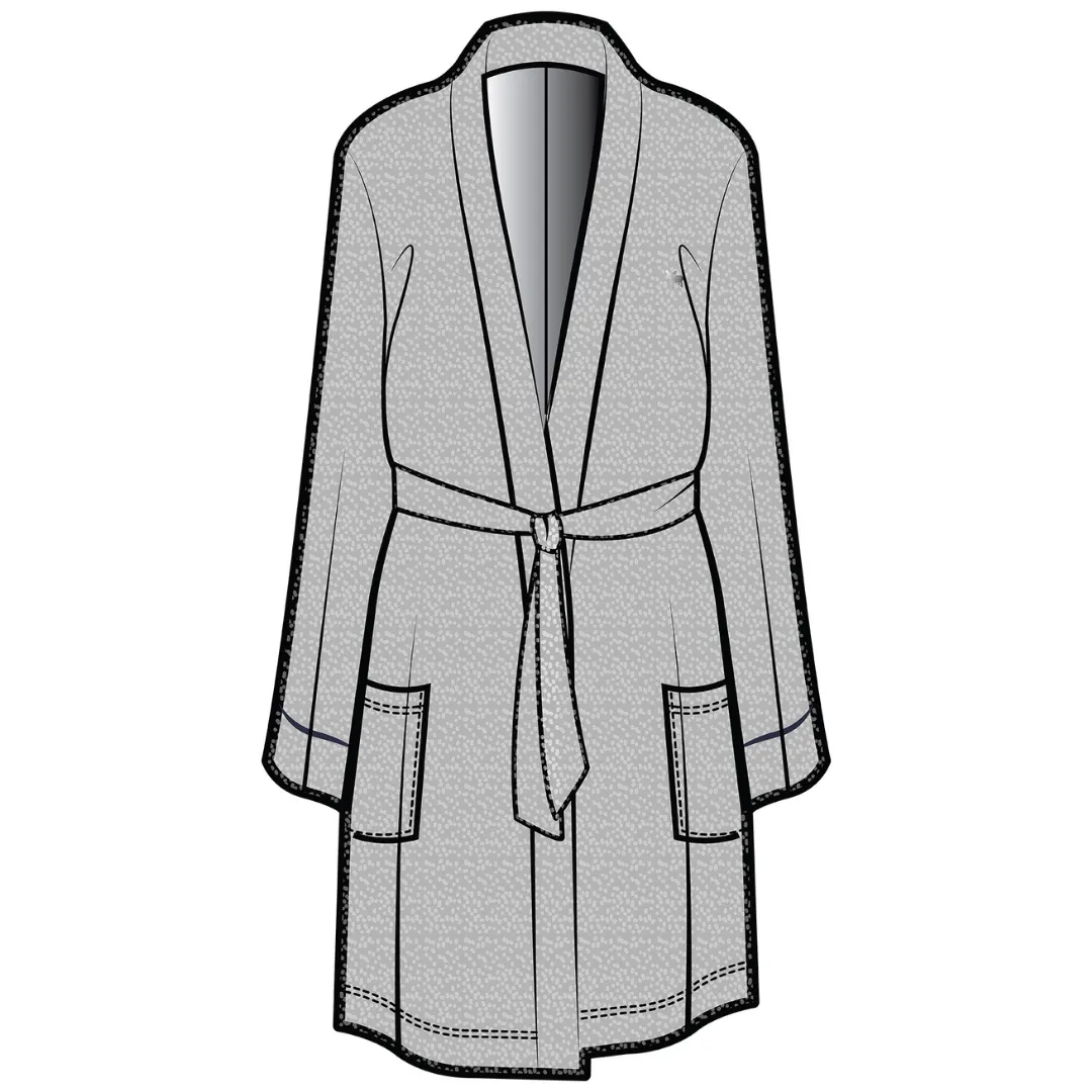 Dahlia Belted Kimono | Heather Grey