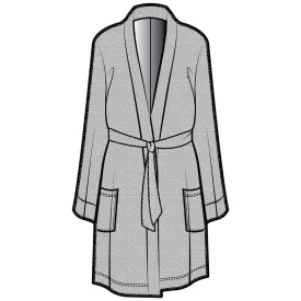 Dahlia Belted Kimono | Heather Grey