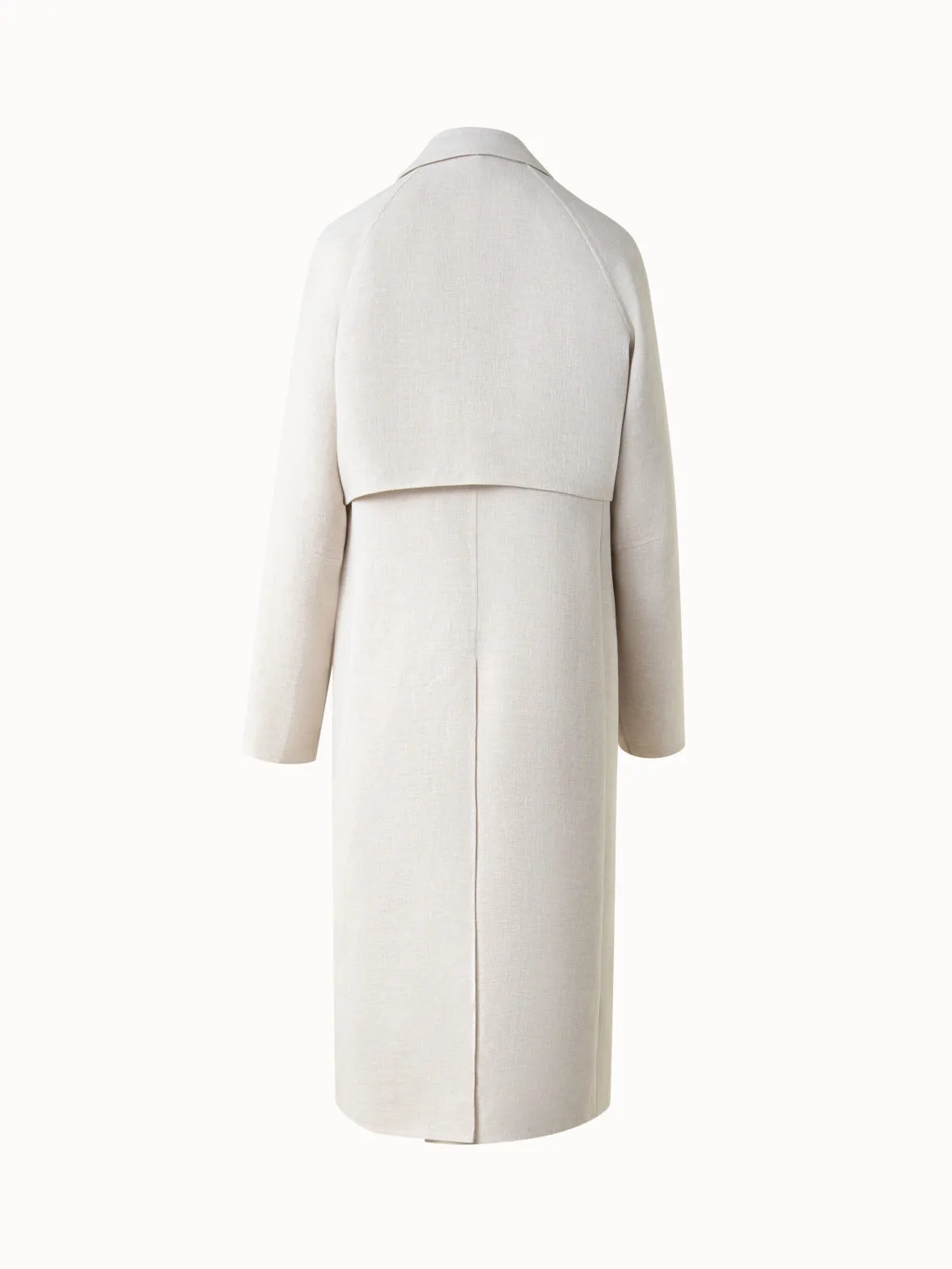 Duo Coat - Vest and Bolero in Linen Double-Face