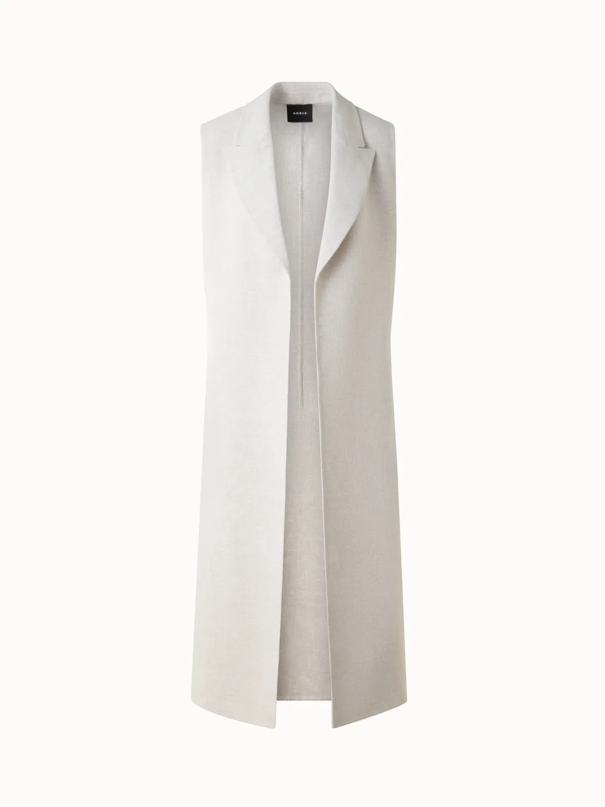 Duo Coat - Vest and Bolero in Linen Double-Face