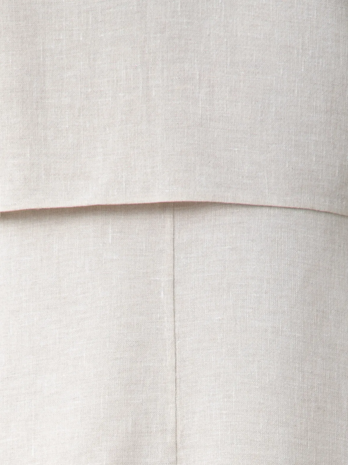 Duo Coat - Vest and Bolero in Linen Double-Face