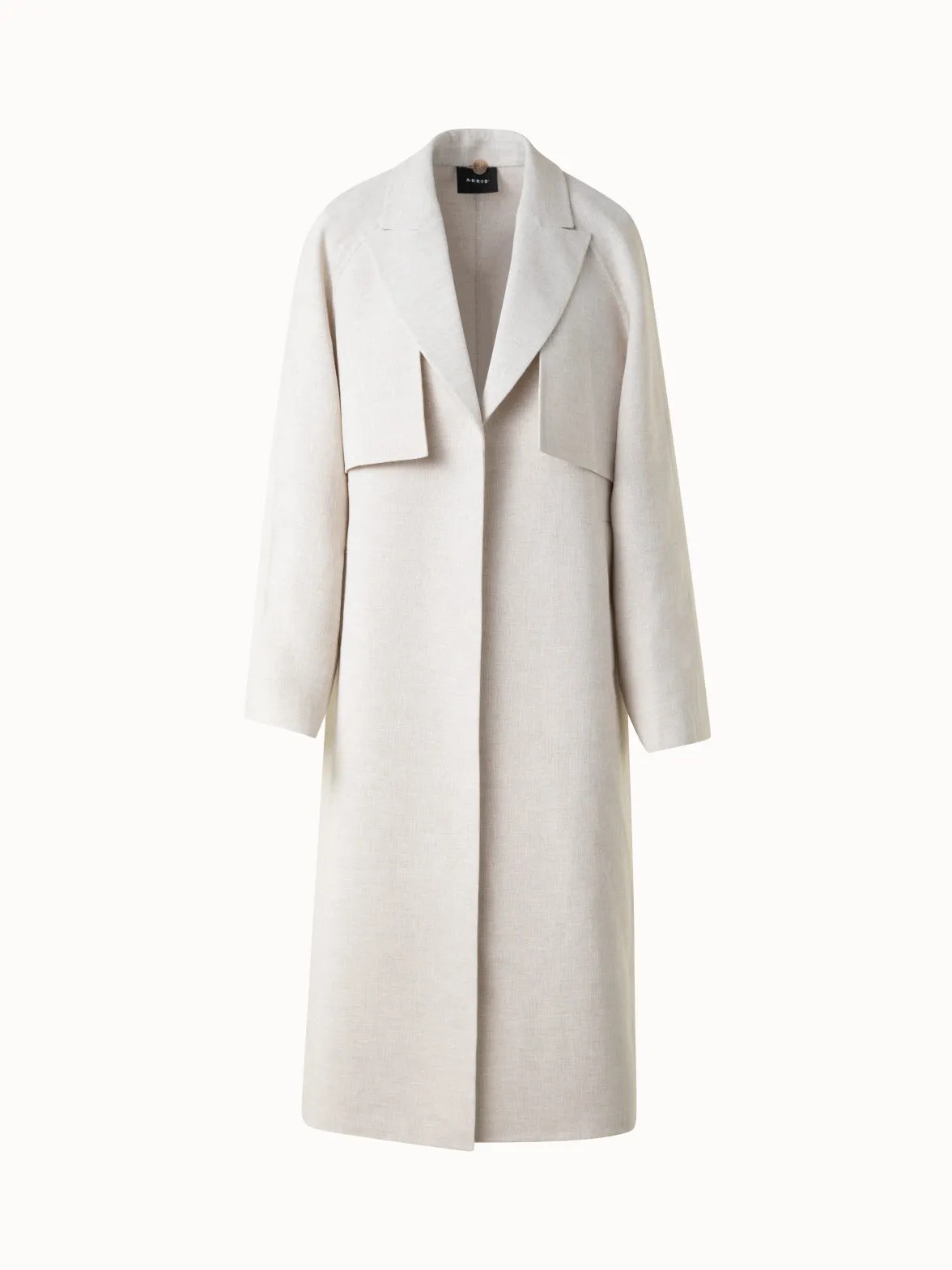 Duo Coat - Vest and Bolero in Linen Double-Face