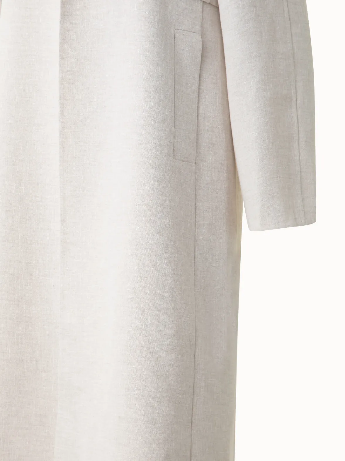 Duo Coat - Vest and Bolero in Linen Double-Face
