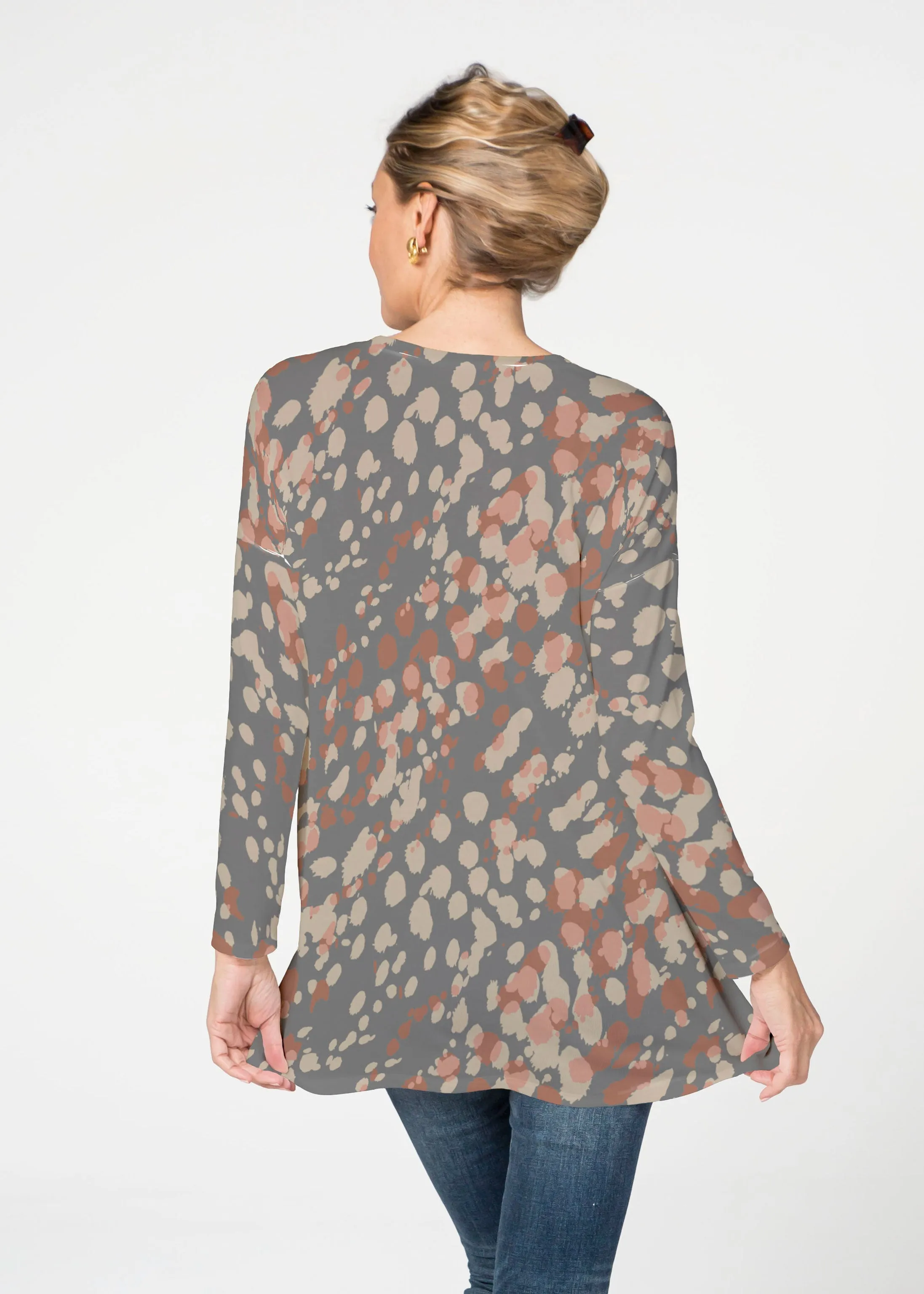 Edgy Splash (7877) ~ Slouchy Butterknit Top