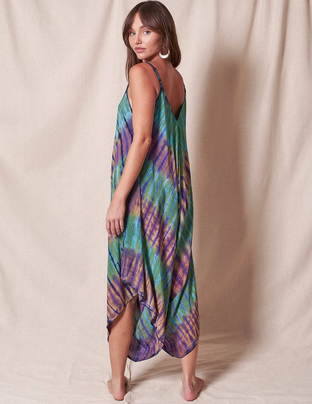 Ella Tie-Dye Jumpsuit - Teal
