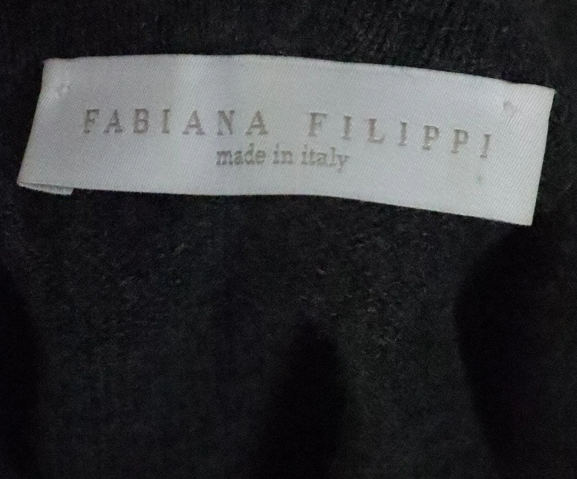 Fabiana Filippi Grey Studded Sweater sz 6
