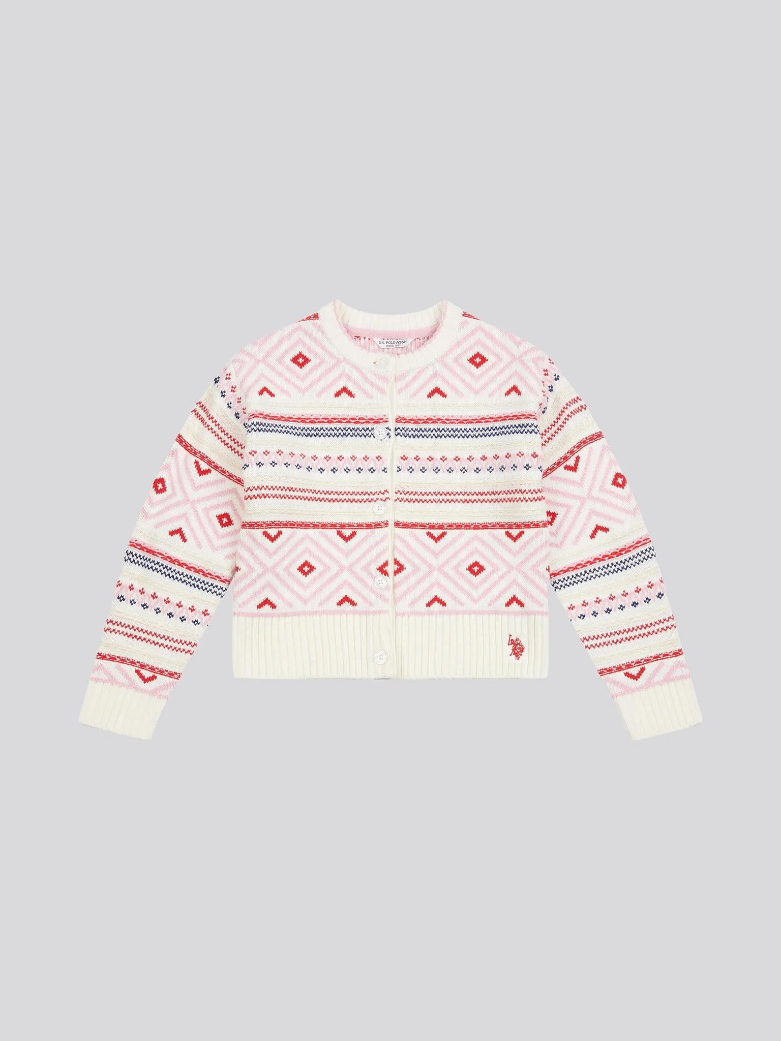 Fair ISLE Cardigan Marshmallow