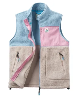 Fairbanks Sherpa Gilet - Faded Denim/Simply Taupe
