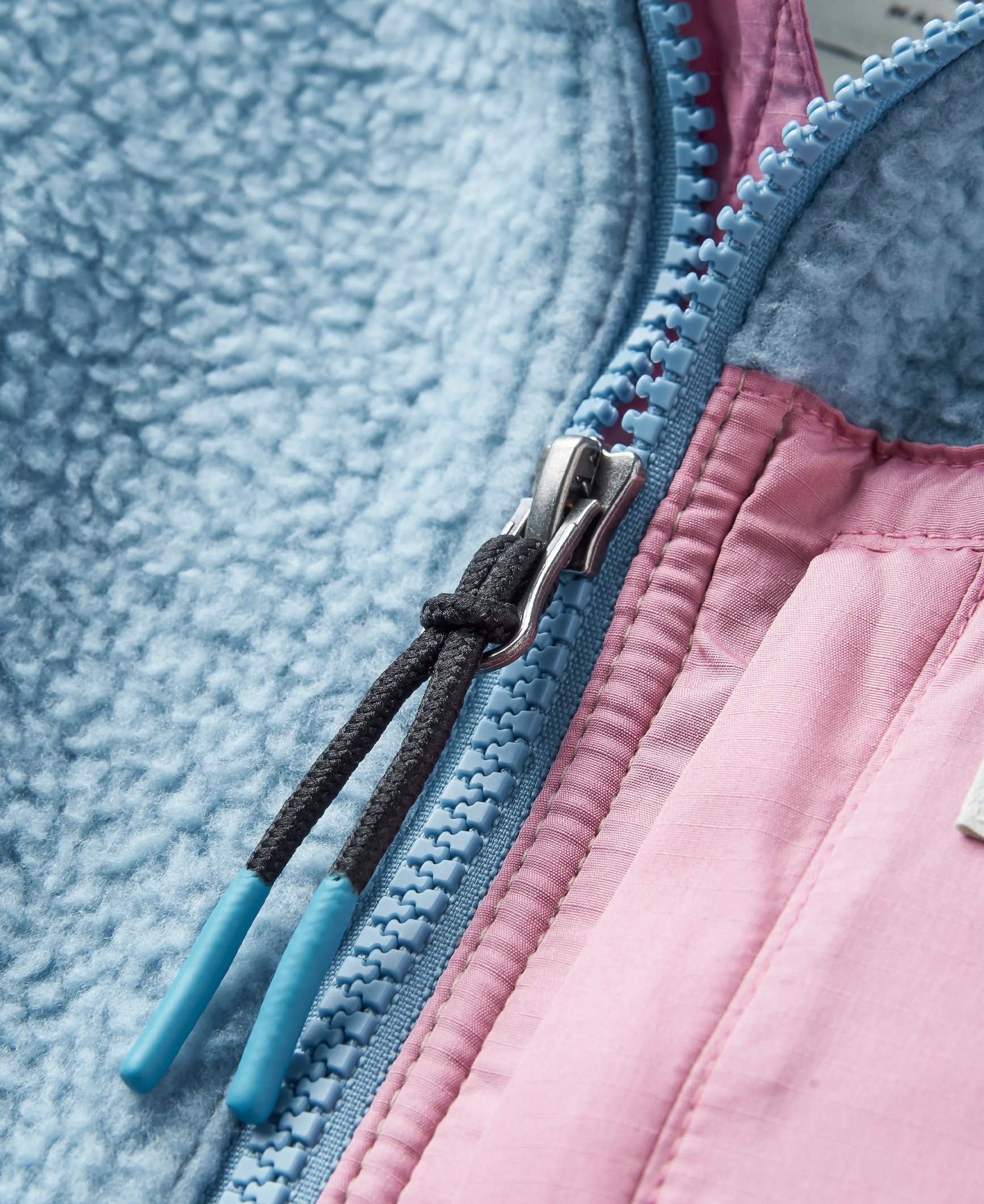 Fairbanks Sherpa Gilet - Faded Denim/Simply Taupe