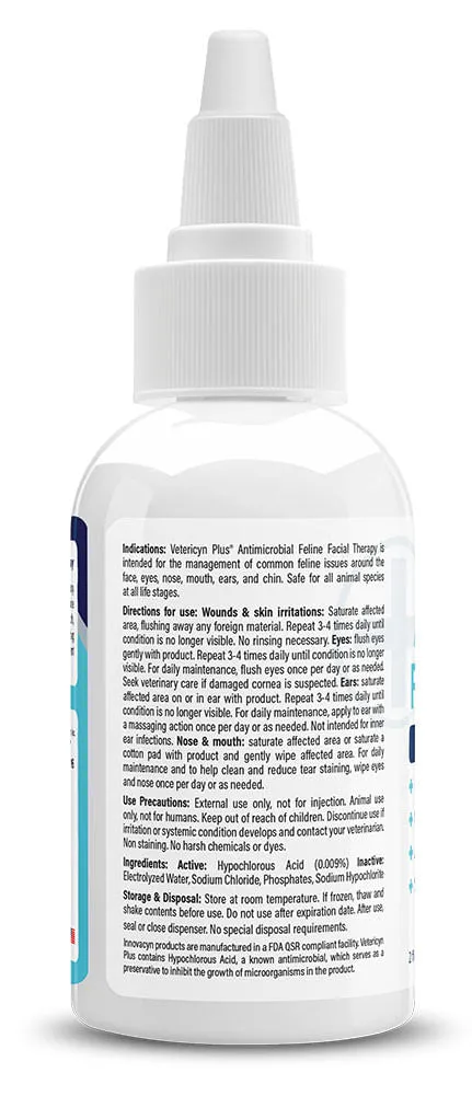 Feline Antimicrobial Facial Therapy