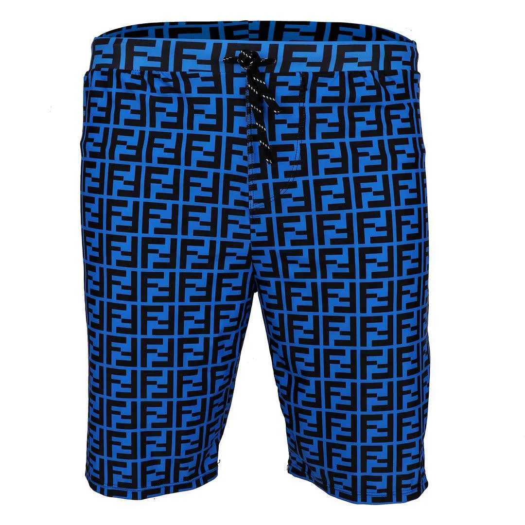 Fendi lightweight Classic shorts-Blue