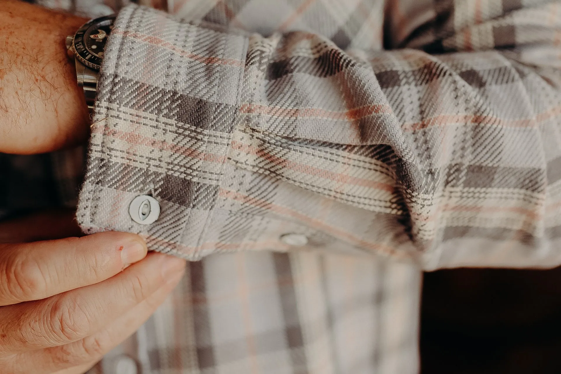 Flannel Work Shirt- Grey