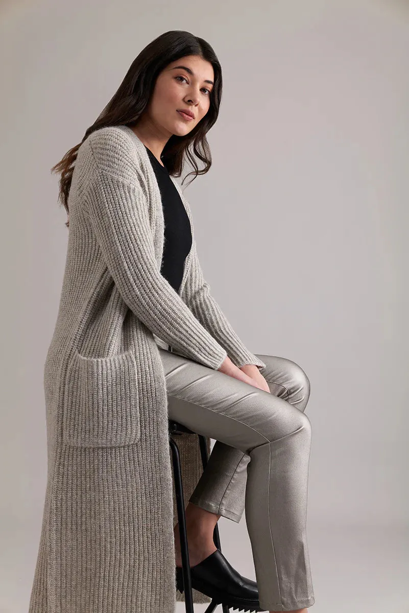 Foil - Glitterati Cardigan - Champagne