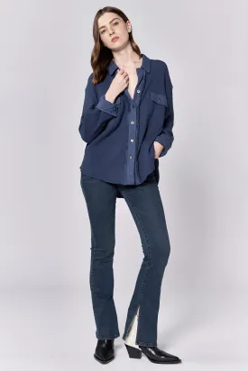 FOSTER THERMAL SHIRT JACKET BLACK IRIS