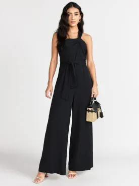 Gilli Sleeveless One Shoulder Front Tie Jumpsuit - Brands We Love