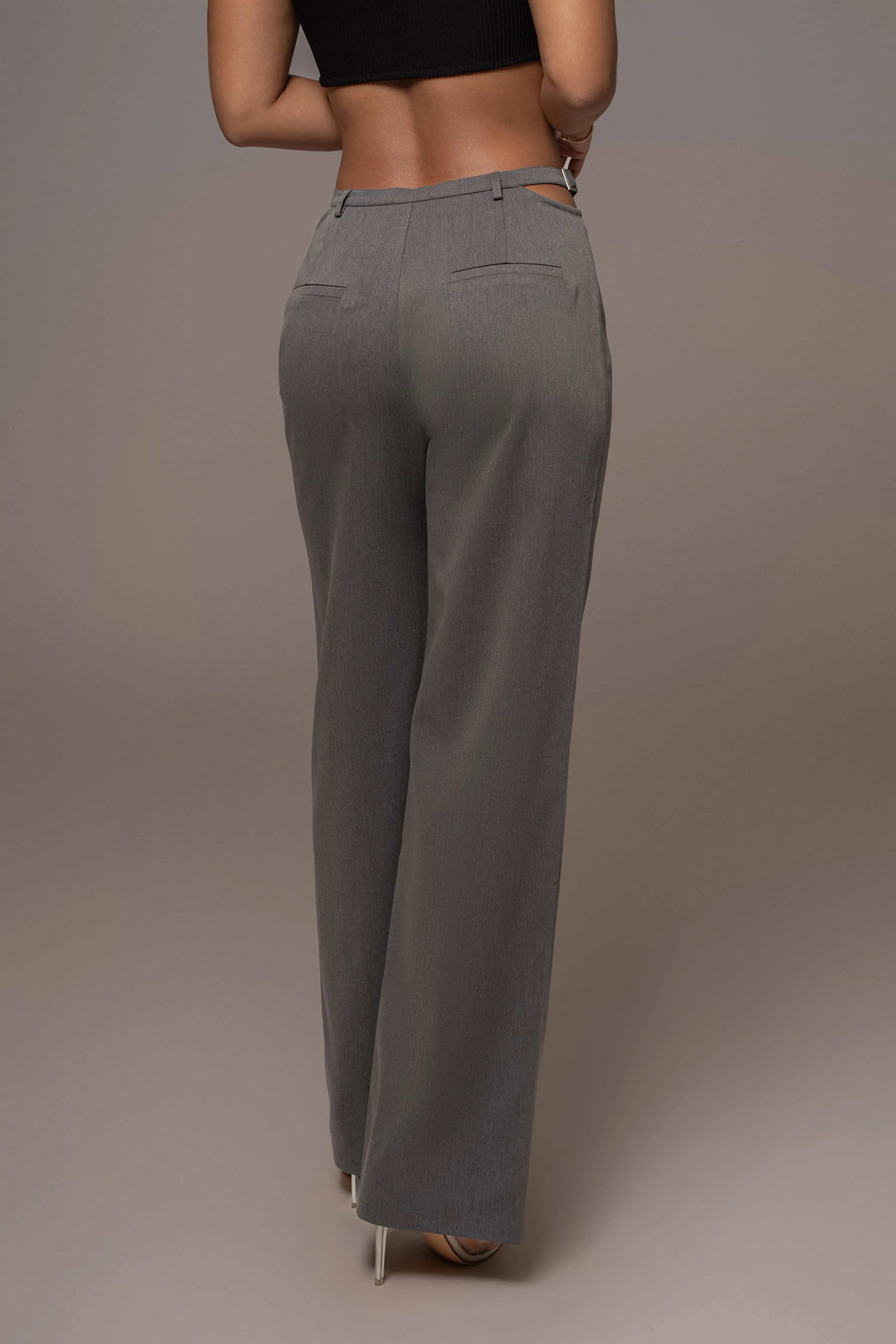 Grey Symone Cutout Pants
