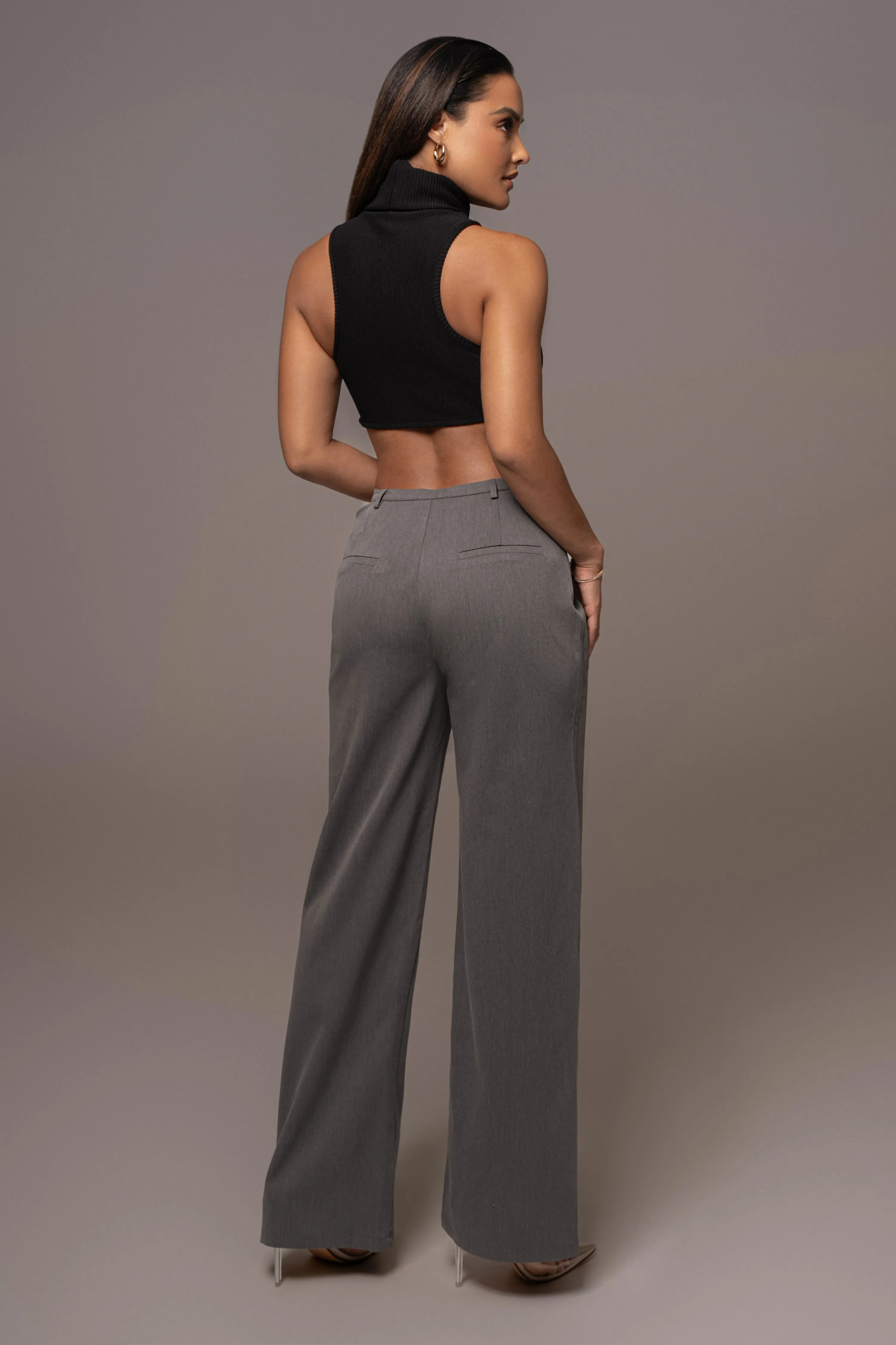 Grey Symone Cutout Pants