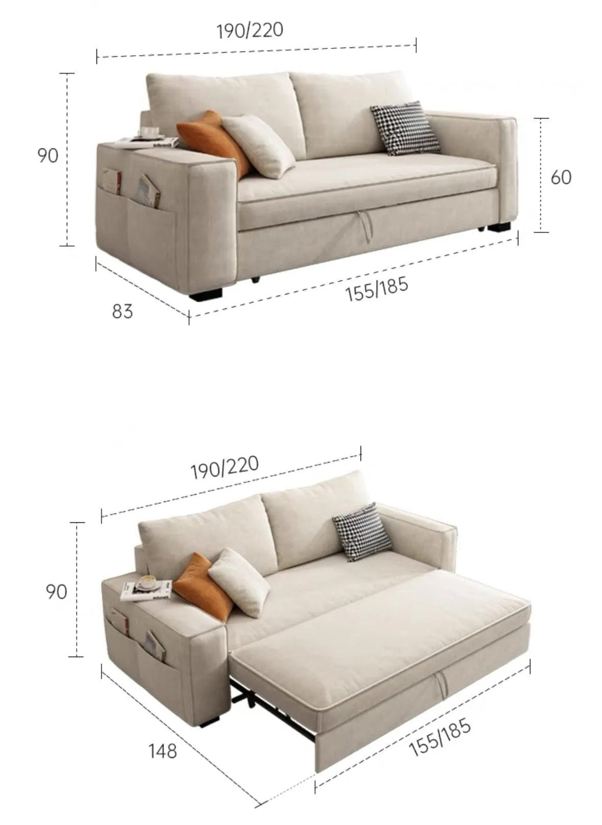 Gryphon Scratch Resistant Sofa Bed