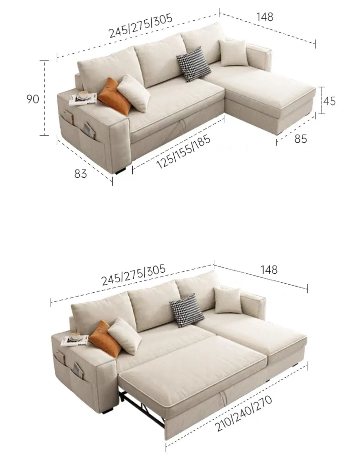 Gryphon Scratch Resistant Sofa Bed