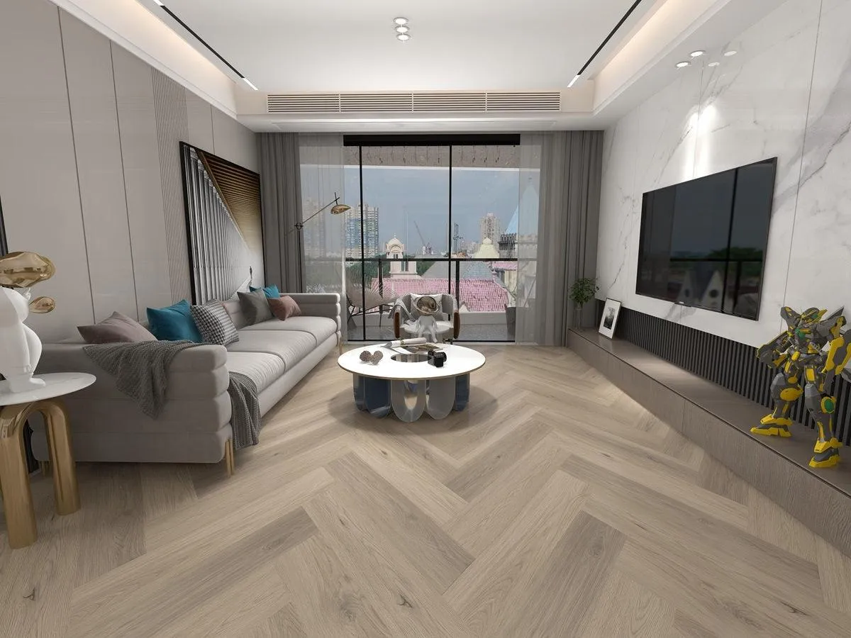 H02 Seaside Motel - Woden Flooring SPC Vinyl 7mm Herringbone Collection