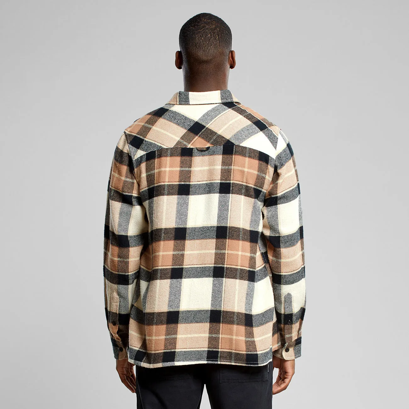 Hemd Rute Multi Check Oat White | DEDICATED