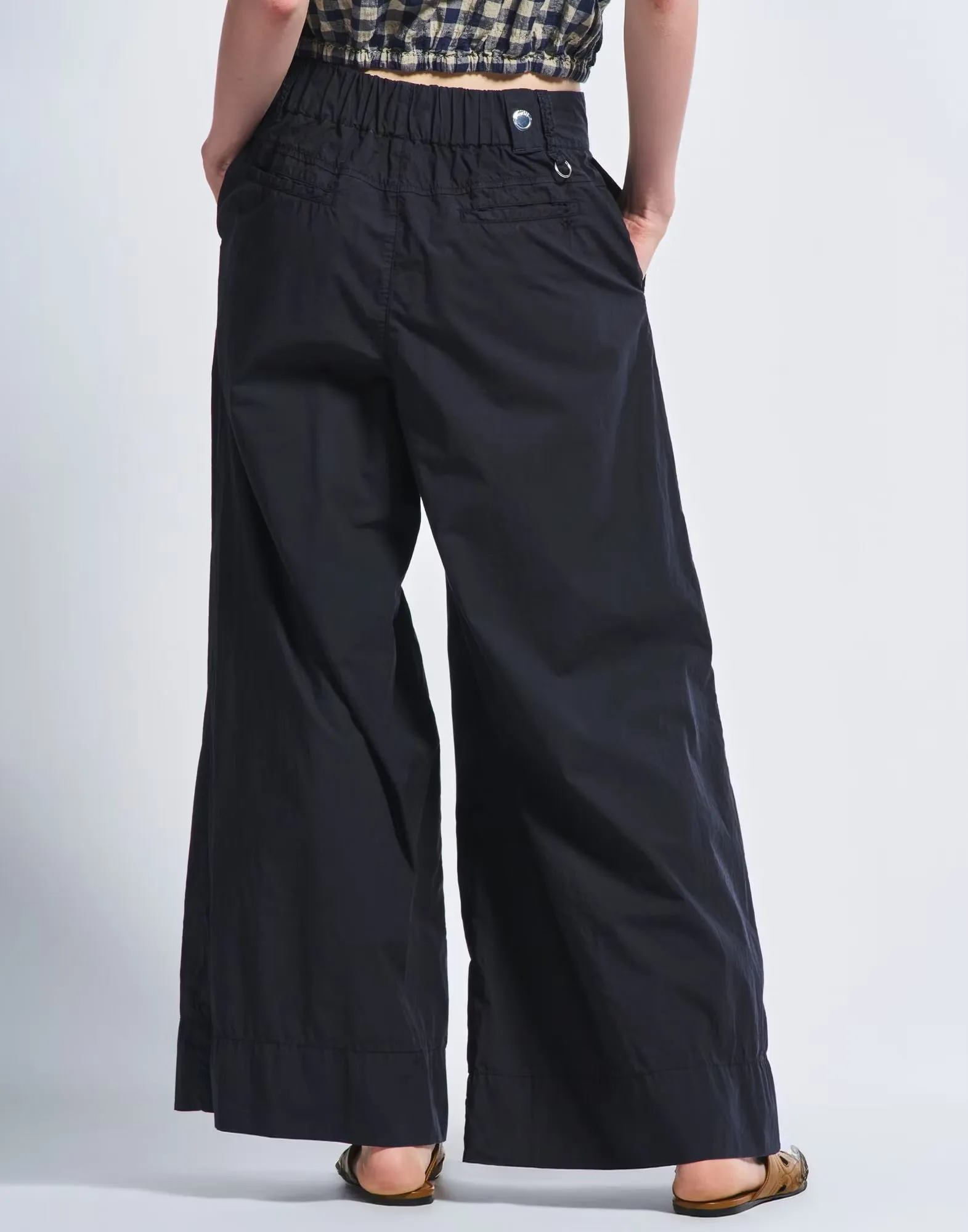 HIGH Everyday Couture Directive Trouser in Navy Cotton