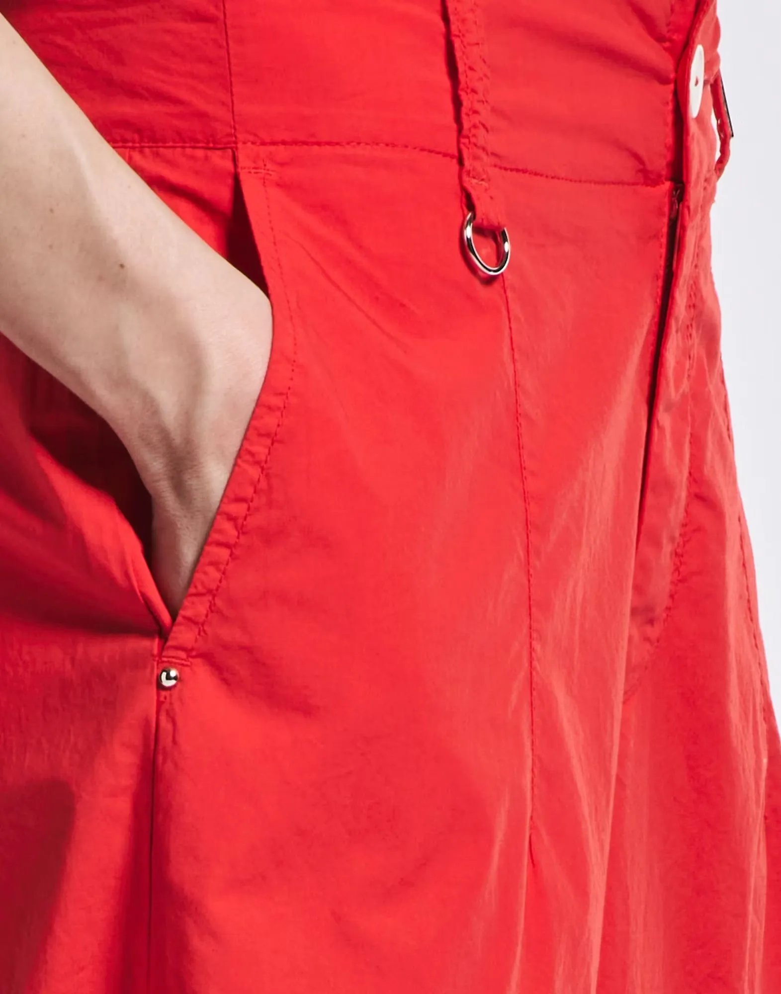 HIGH Everyday Couture Directive Trouser in Red Cotton