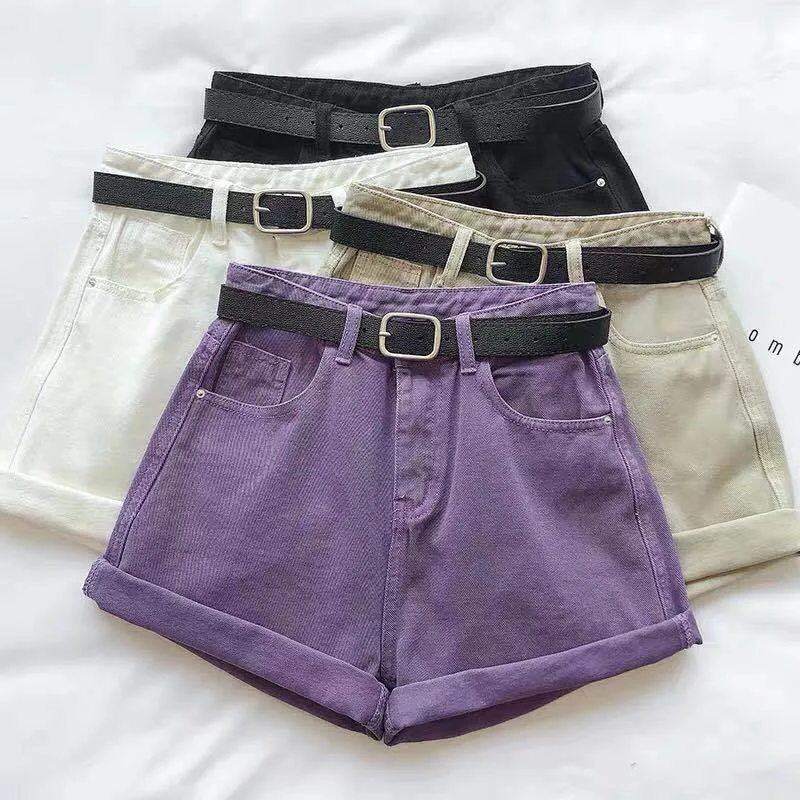 High Waist Denim Shorts