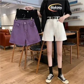 High Waist Denim Shorts