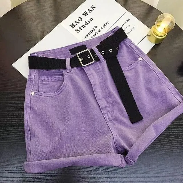 High Waist Denim Shorts