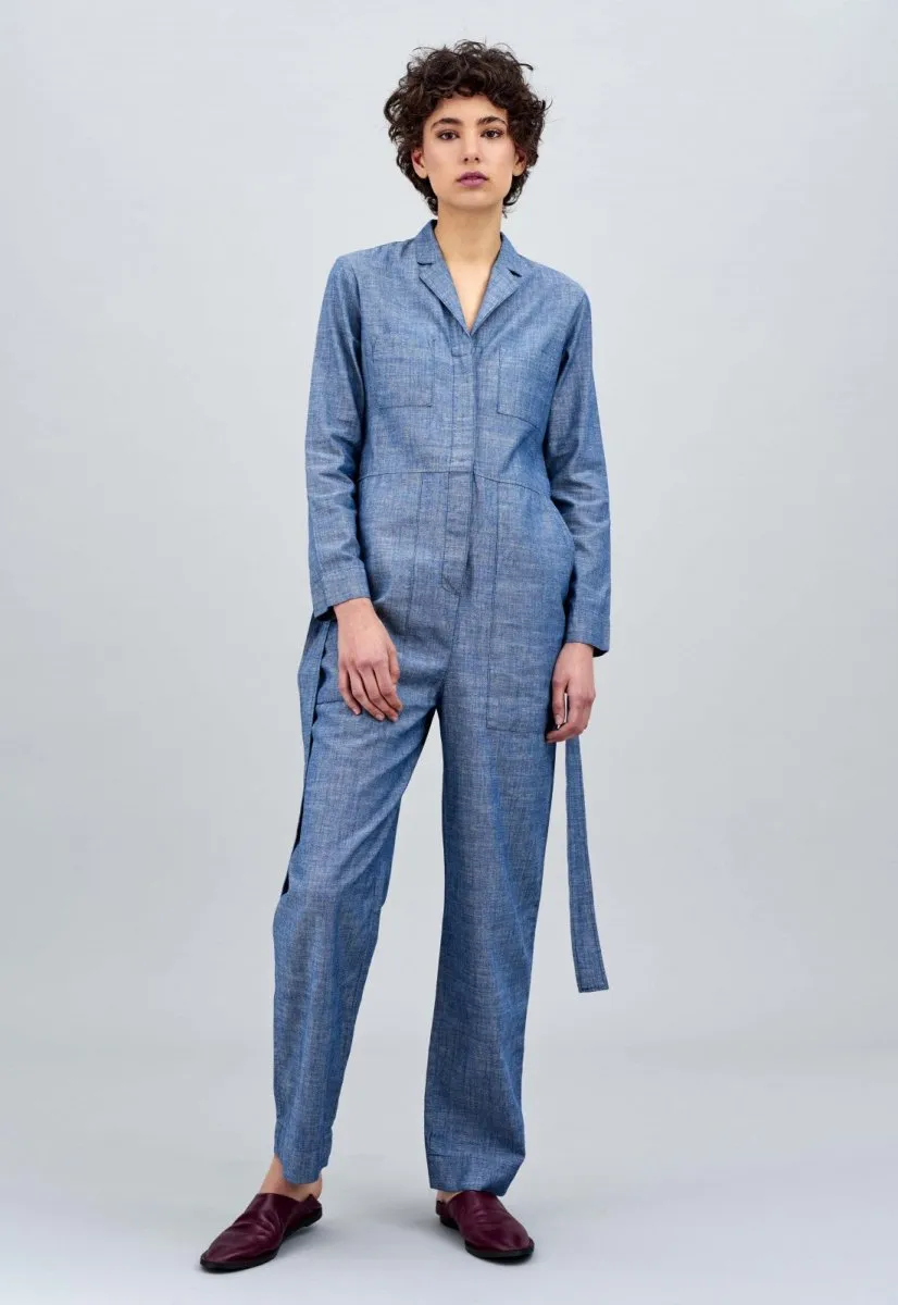 Janelle Jumpsuit | Light Denim Indigo