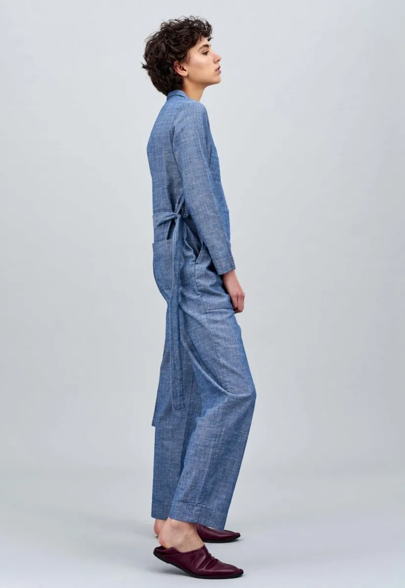 Janelle Jumpsuit | Light Denim Indigo