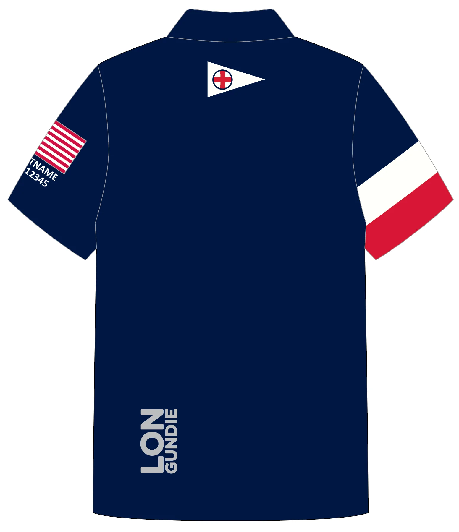 JR POLO SHIRT TOP SHORT SLEEVE NAVY | EAU GALLIE YACHT CLUB | PSNLZ'D