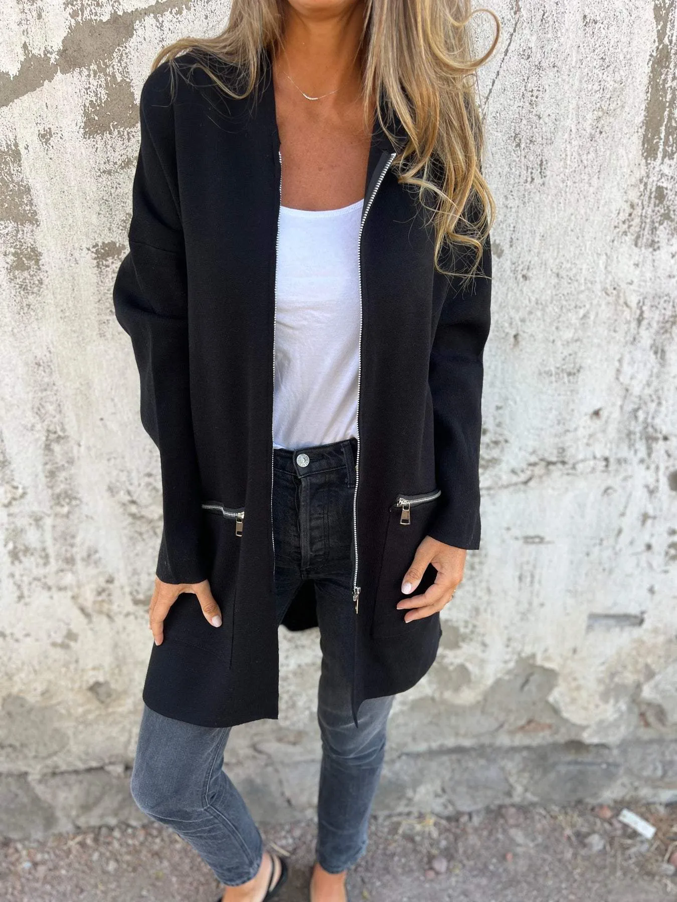 Jula | Long-sleeved zipped cardigan
