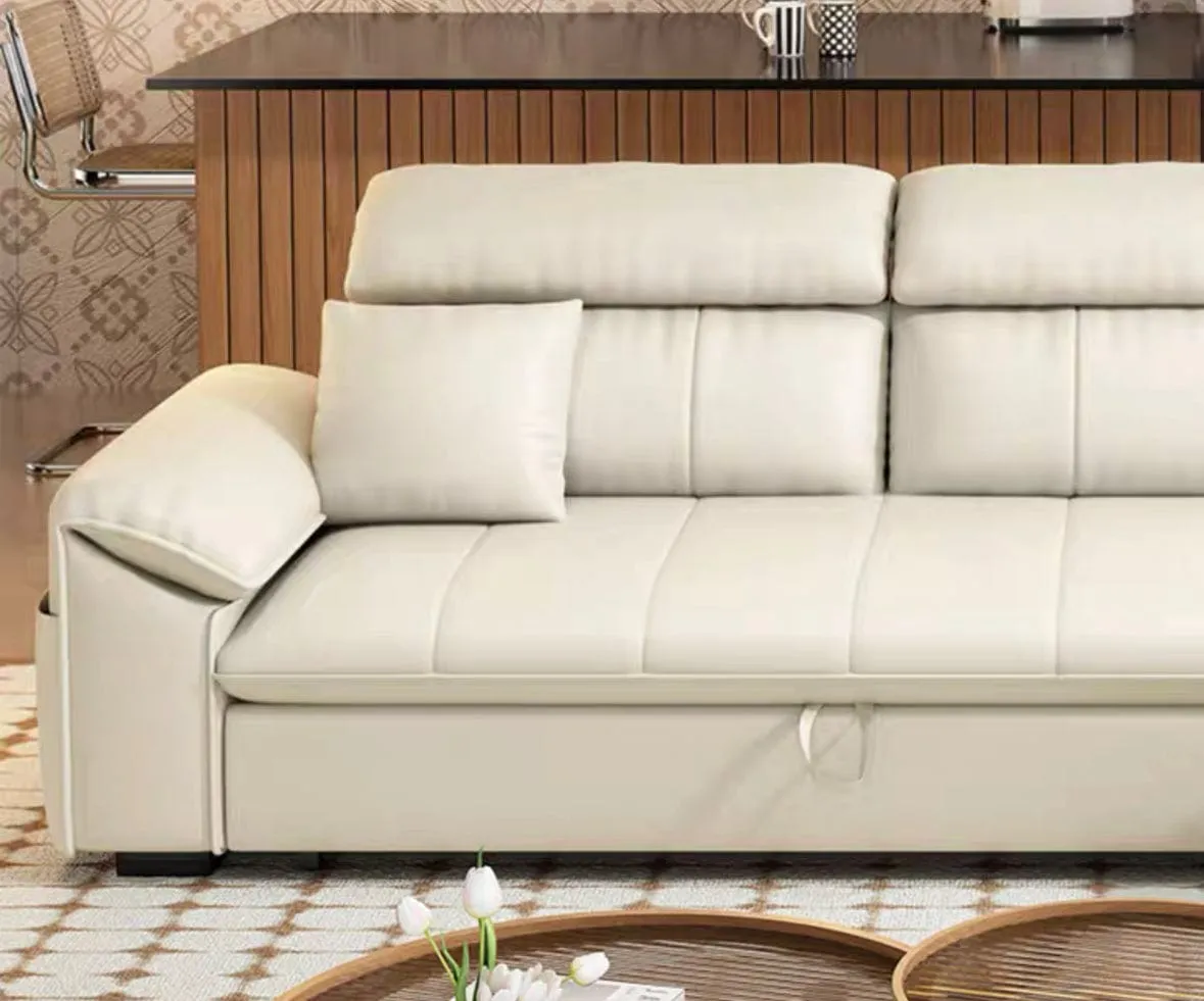 Kraven Scratch Resistant Leather Sofa Bed