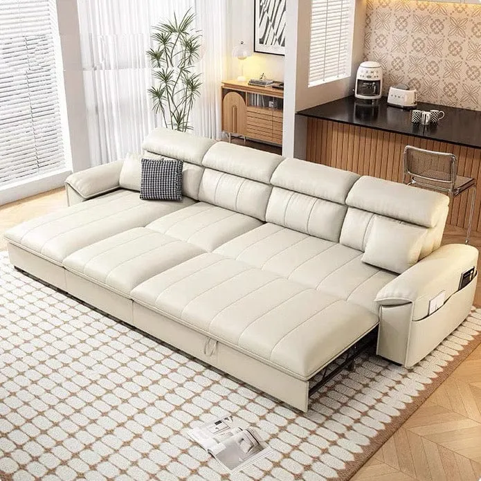 Kraven Scratch Resistant Leather Sofa Bed