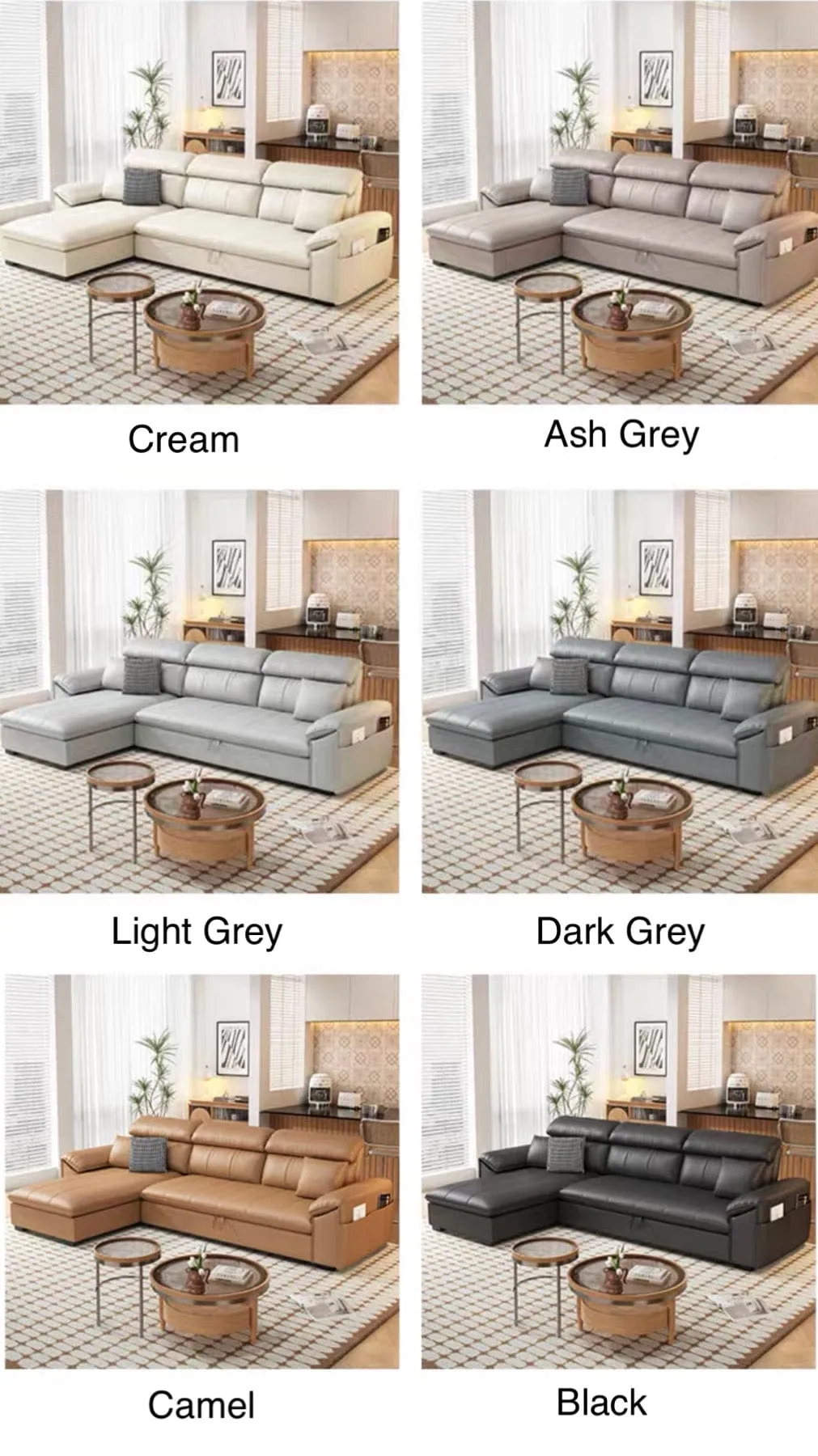 Kraven Scratch Resistant Leather Sofa Bed