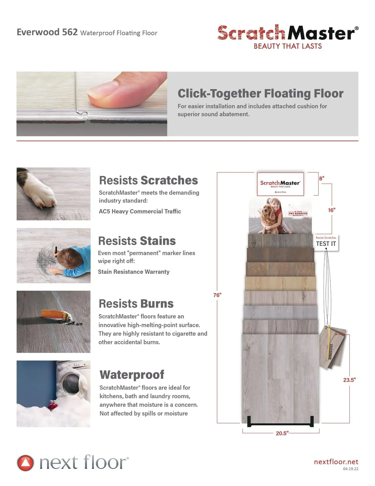 Latte 547 003 - Nextfloor Scratchmaster 5.5mm Everwood 547