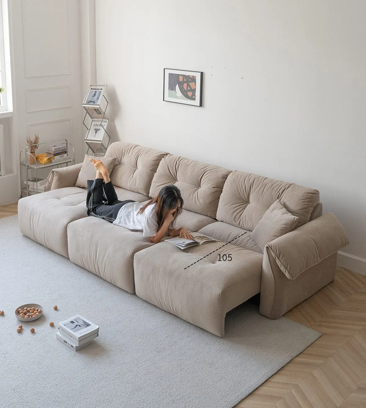 Leanne Scratch Resistant Electric Sofa Bed