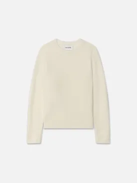 Lightweight Cashmere Silk Sweater  -- Vanilla