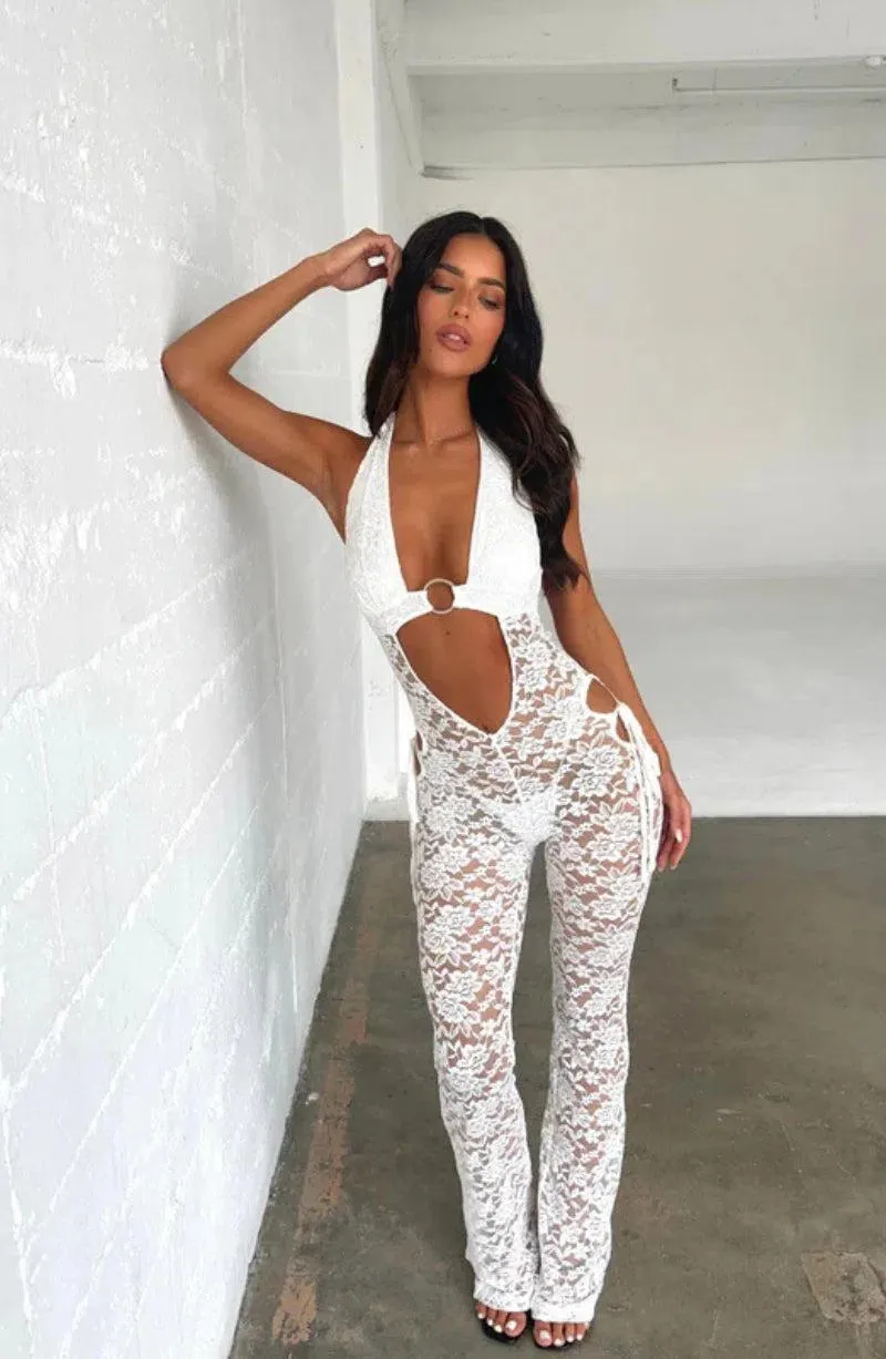 Lilly – Cutout waist – Halter jumpsuit