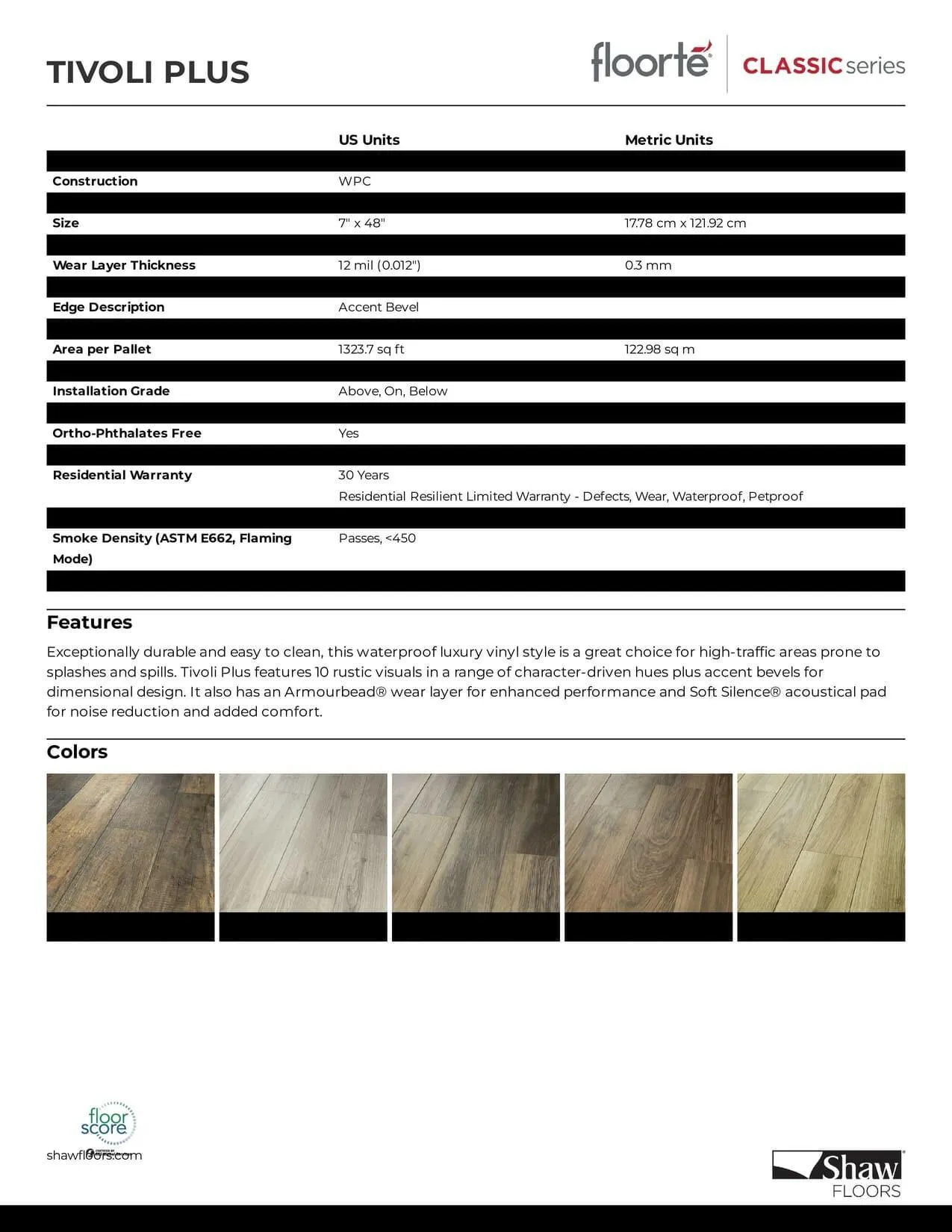 LINCE - Shaw Vinyl 8mm TIVOLI PLUS  0845V
