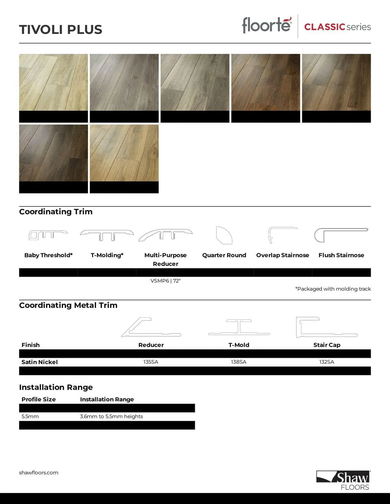 LINCE - Shaw Vinyl 8mm TIVOLI PLUS  0845V
