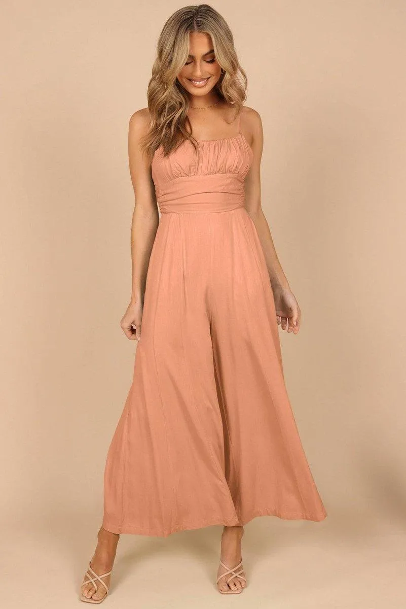 Lizzy Backless Knot Wide-Leg Jumpsuit