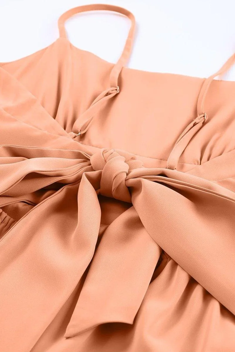 Lizzy Backless Knot Wide-Leg Jumpsuit