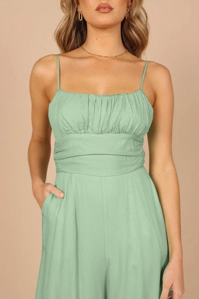 Lizzy Backless Knot Wide-Leg Jumpsuit