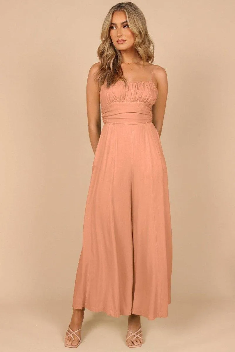 Lizzy Backless Knot Wide-Leg Jumpsuit