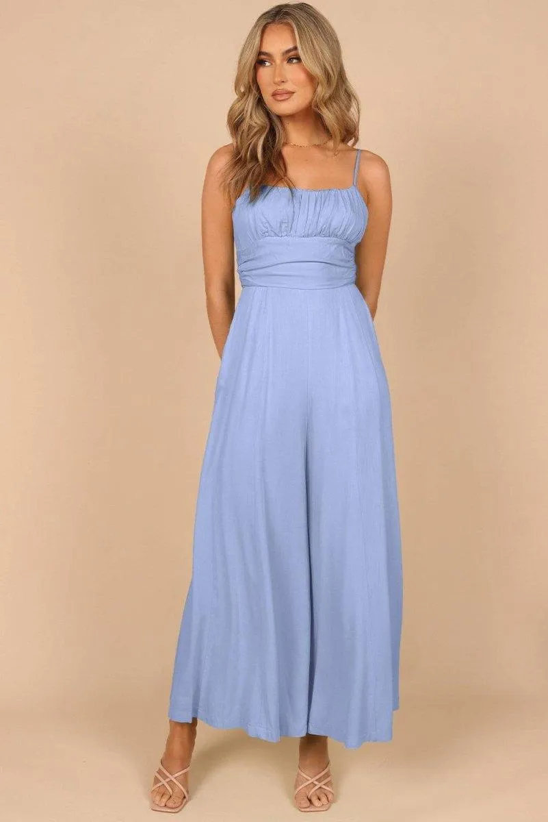 Lizzy Backless Knot Wide-Leg Jumpsuit