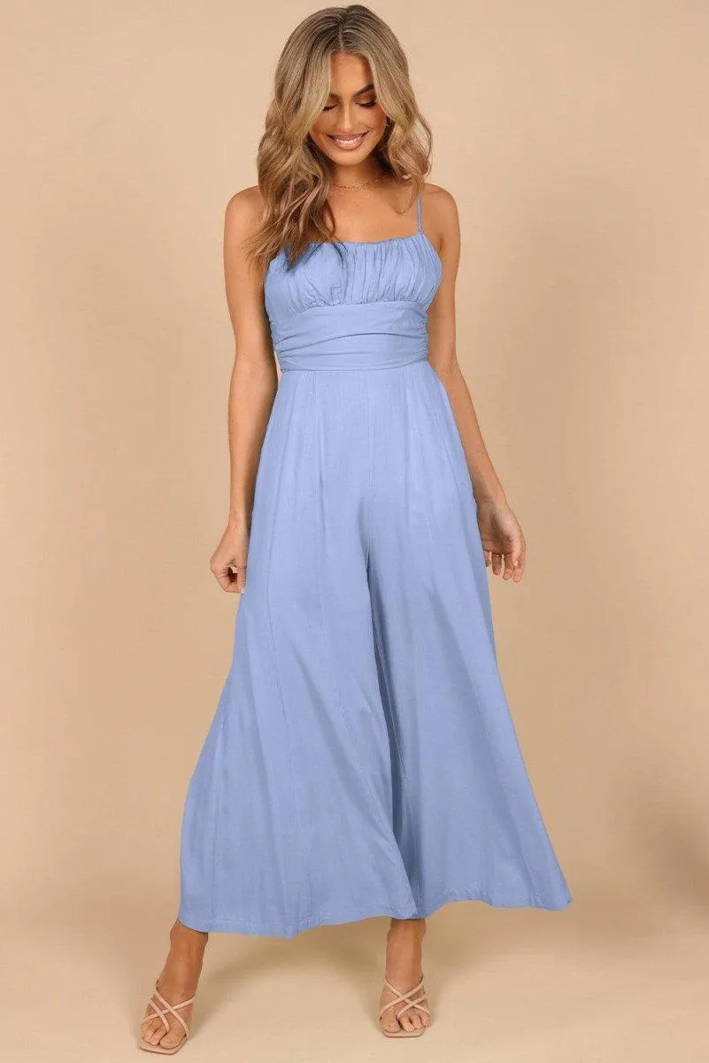 Lizzy Backless Knot Wide-Leg Jumpsuit