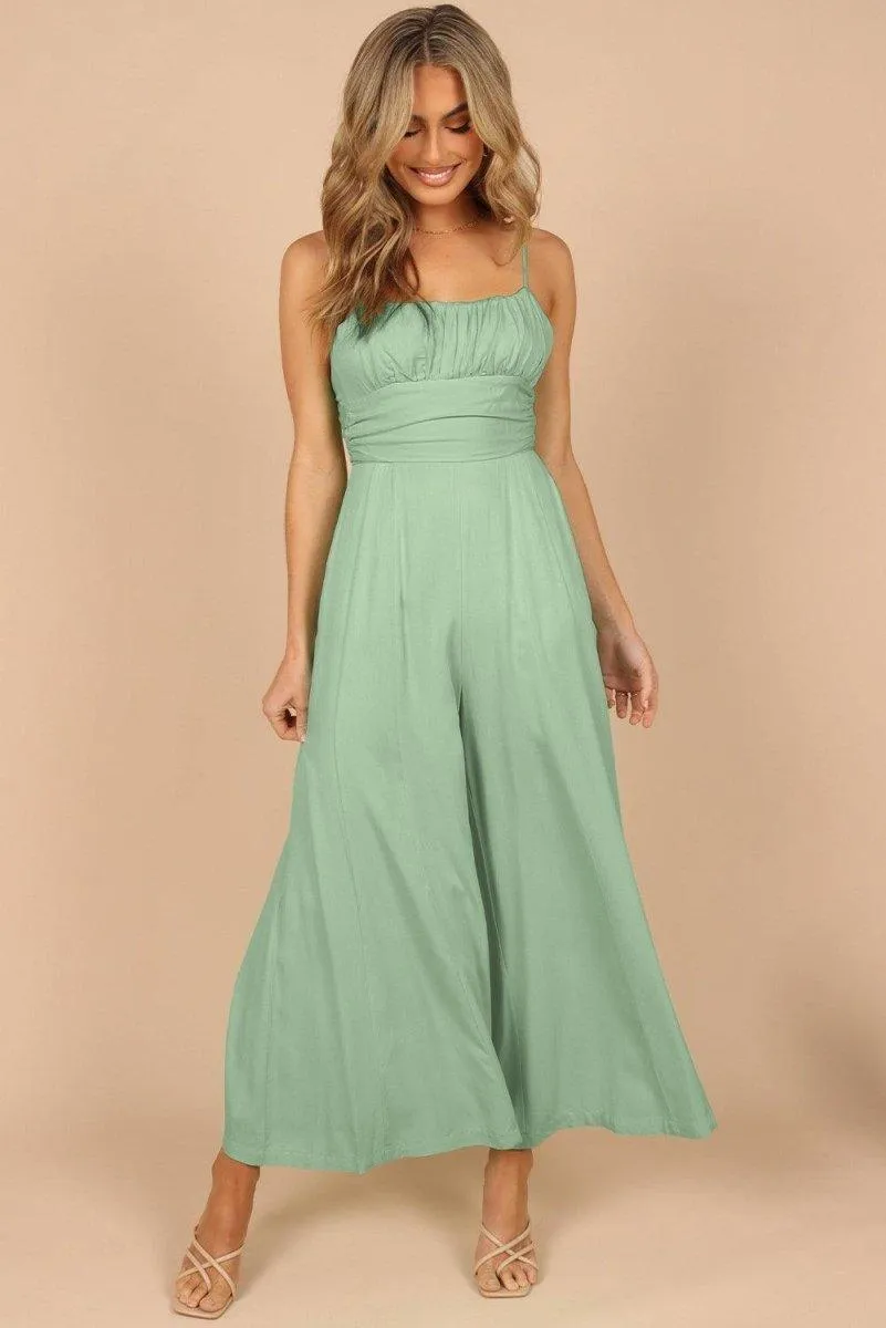 Lizzy Backless Knot Wide-Leg Jumpsuit